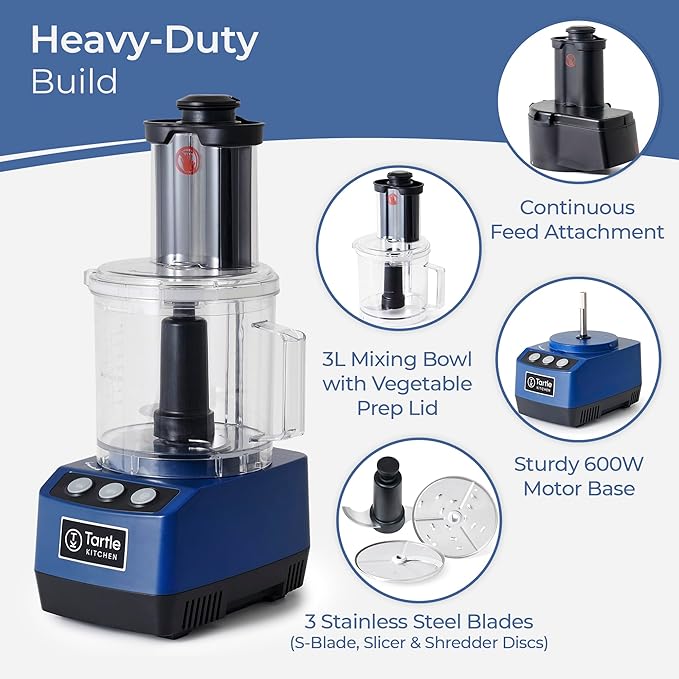 Heavy Duty Compact 600W Food Processor