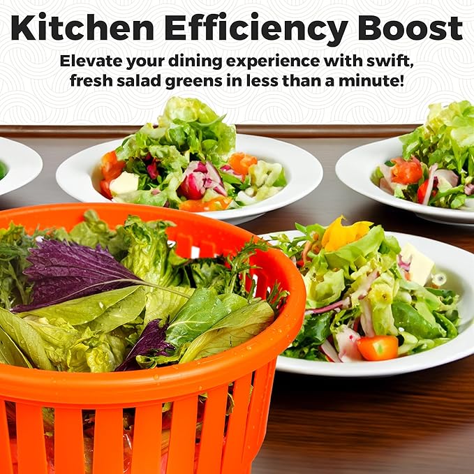 Commercial Grade Large Salad Spinner - 5.5 Gallon/25 Quart