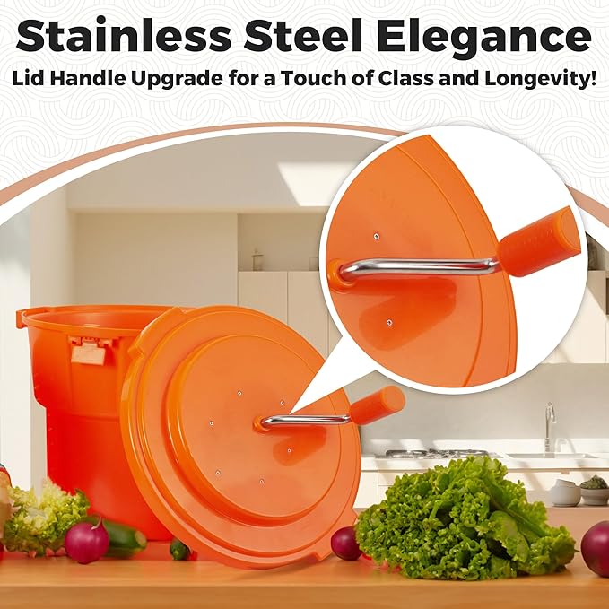 Commercial Grade Large Salad Spinner - 5.5 Gallon/25 Quart