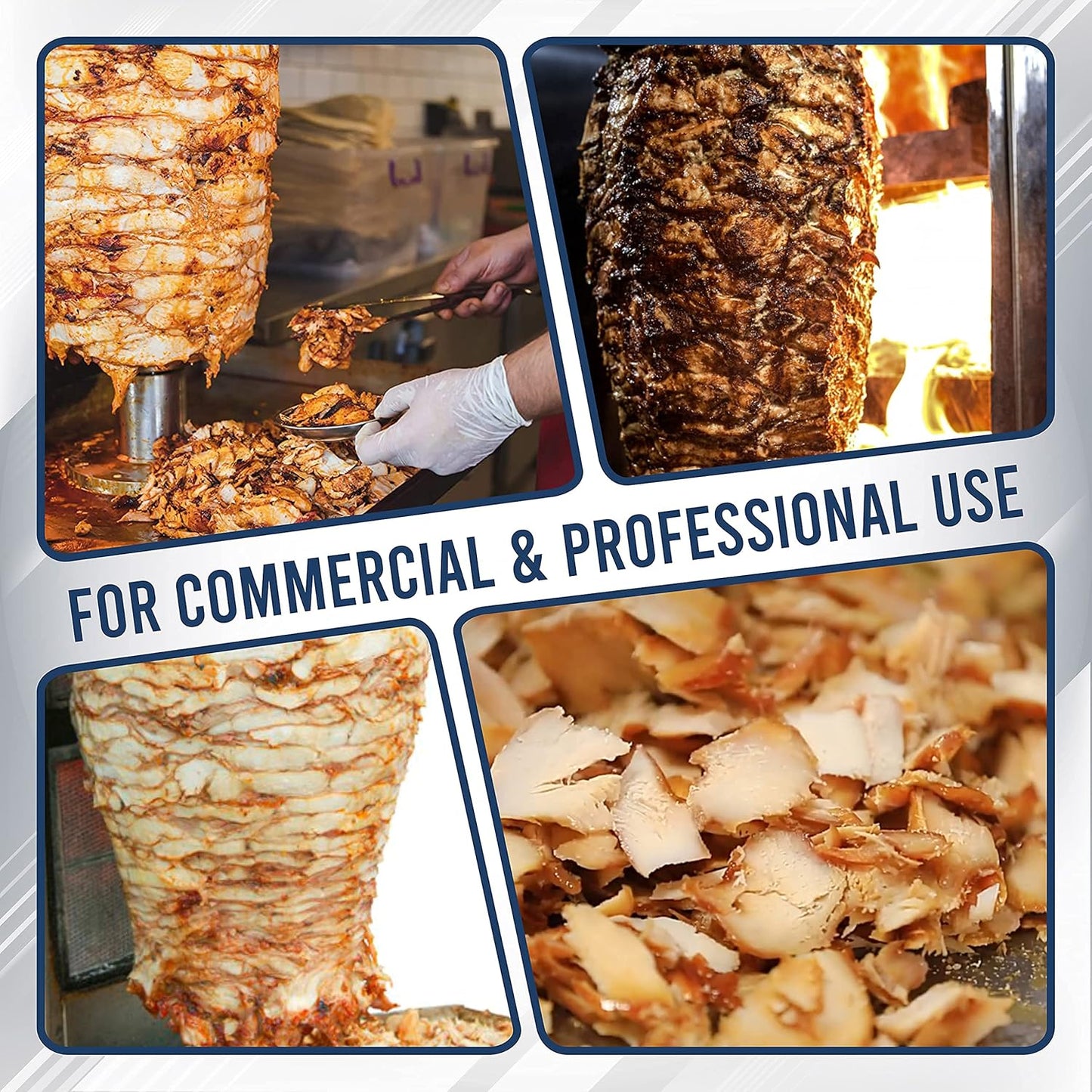 Commercial Grade Electric Kebab Gyro Slicer