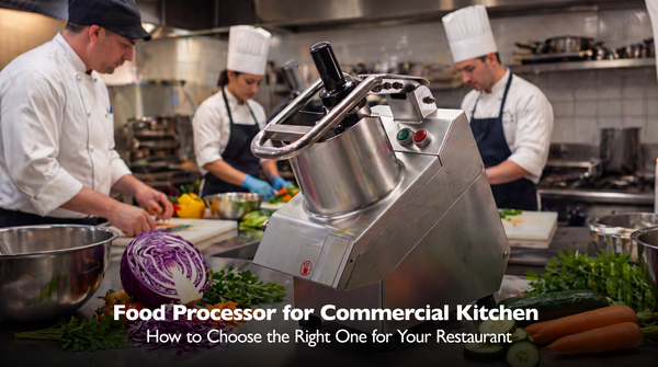 Food processor for commercial kitchen