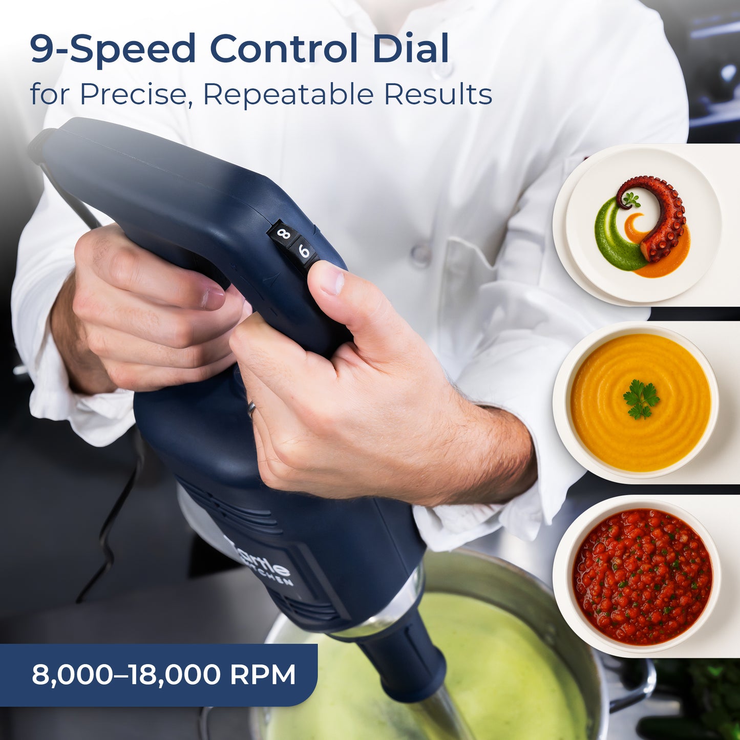2nd Gen 850W Commander Immersion Blender
