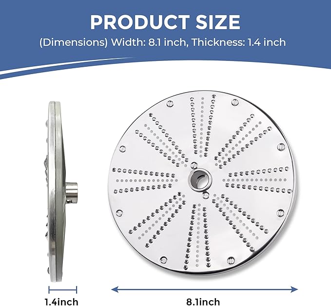 Vegetable Chopper - Cheese Grater Disc (Half & Round Hopper)