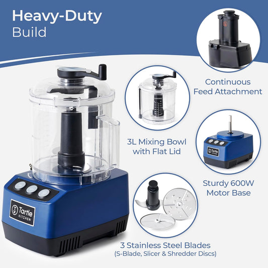Heavy Duty Compact 600W Food Processor