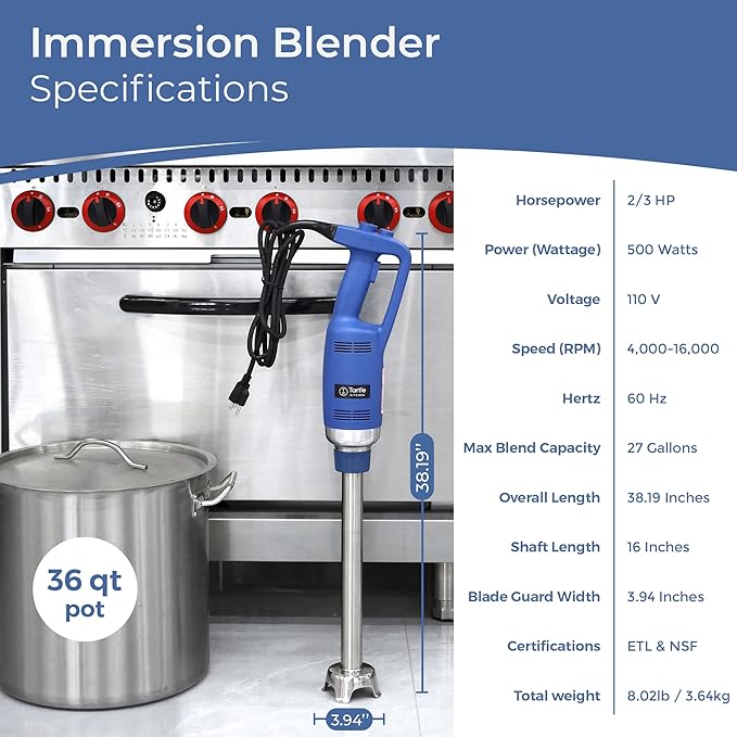 Heavy Duty 500W Immersion Blender