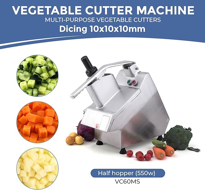 Vegetable Chopper Half Hopper - Dicing Replacement Disc