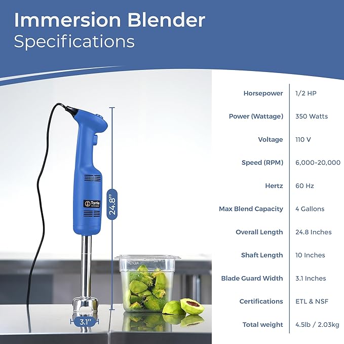 Light Duty 350W 10" Immersion Blender