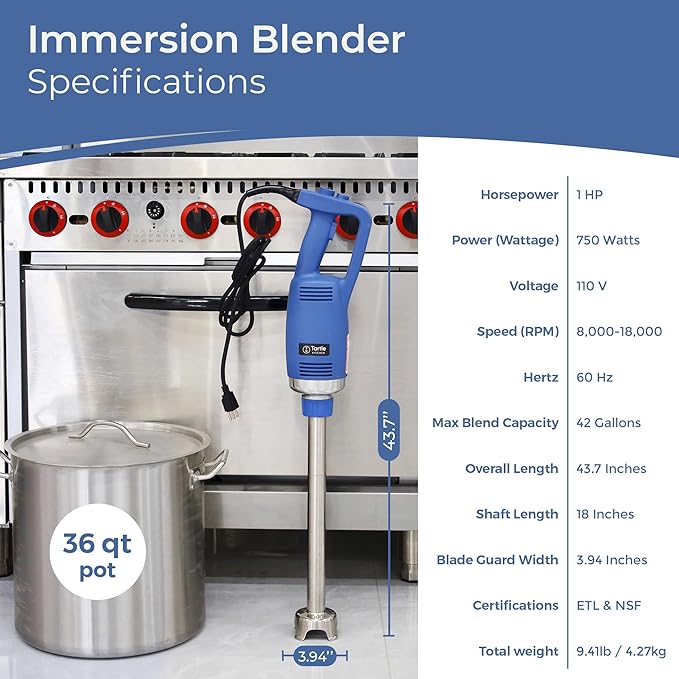 Extra Heavy Duty 750W Immersion Blender