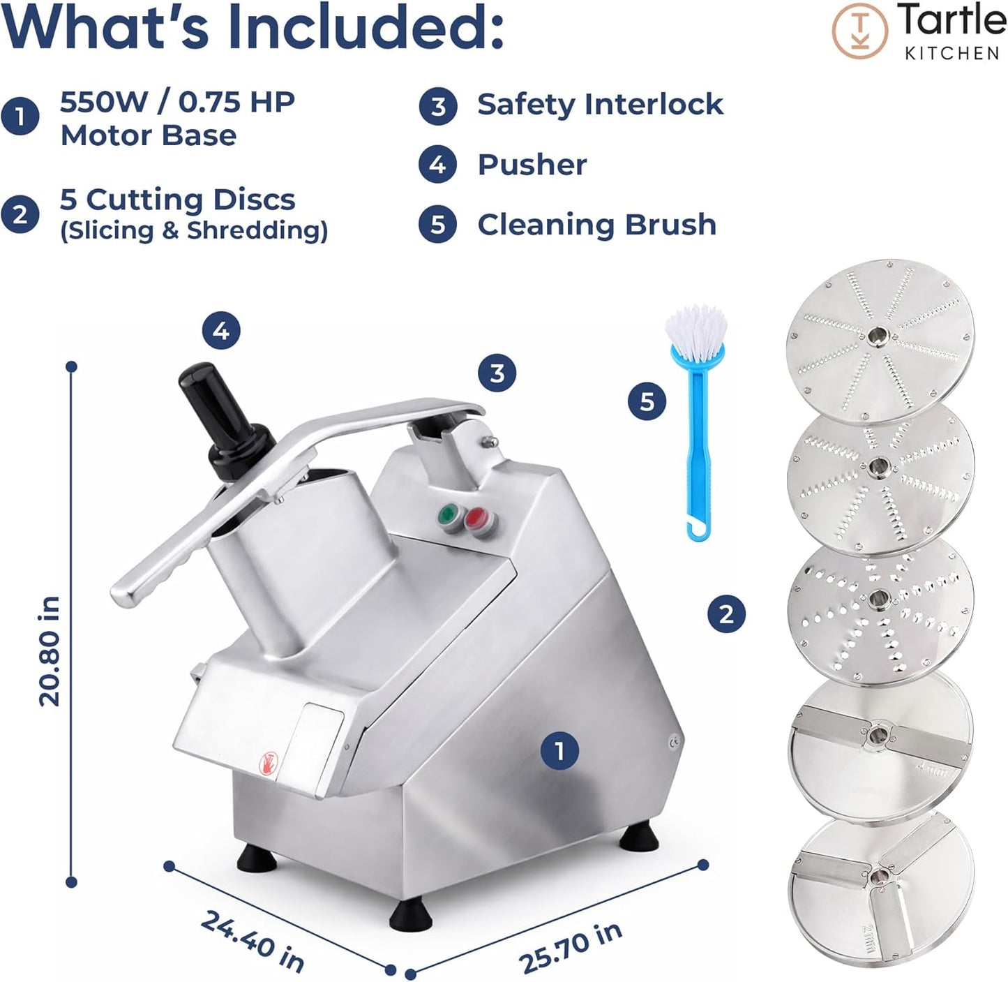 Heavy Duty Vegetable Chopper - 550W