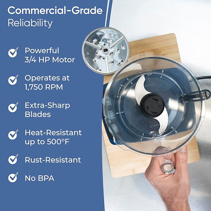 Heavy Duty Compact 600W Food Processor