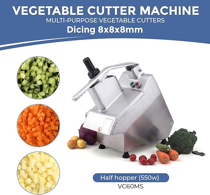 Vegetable Chopper Half Hopper - Dicing Replacement Disc