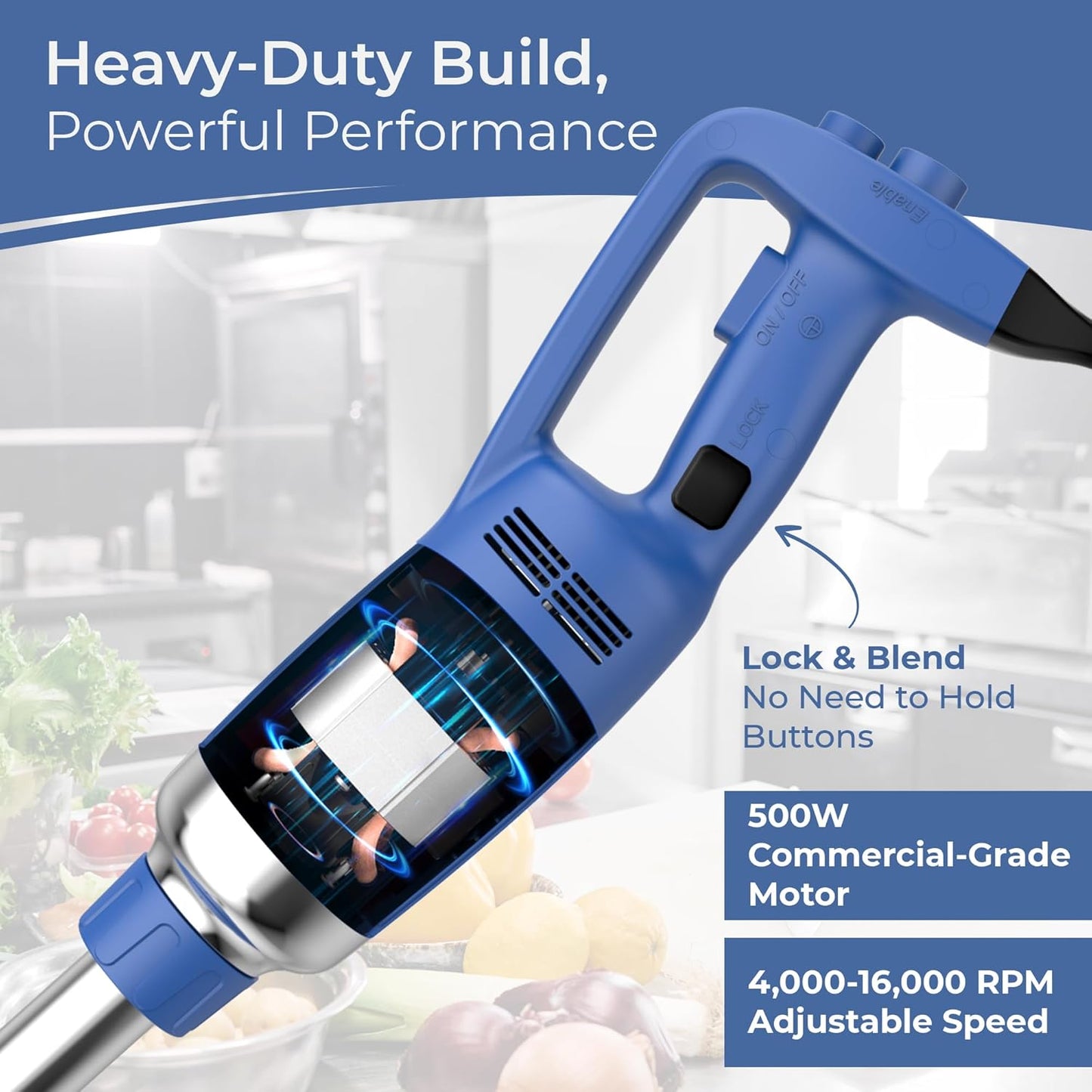 Heavy Duty 500W Immersion Blender