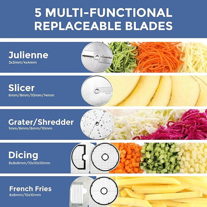 Vegetable Chopper - Cheese Grater Disc (Half & Round Hopper)