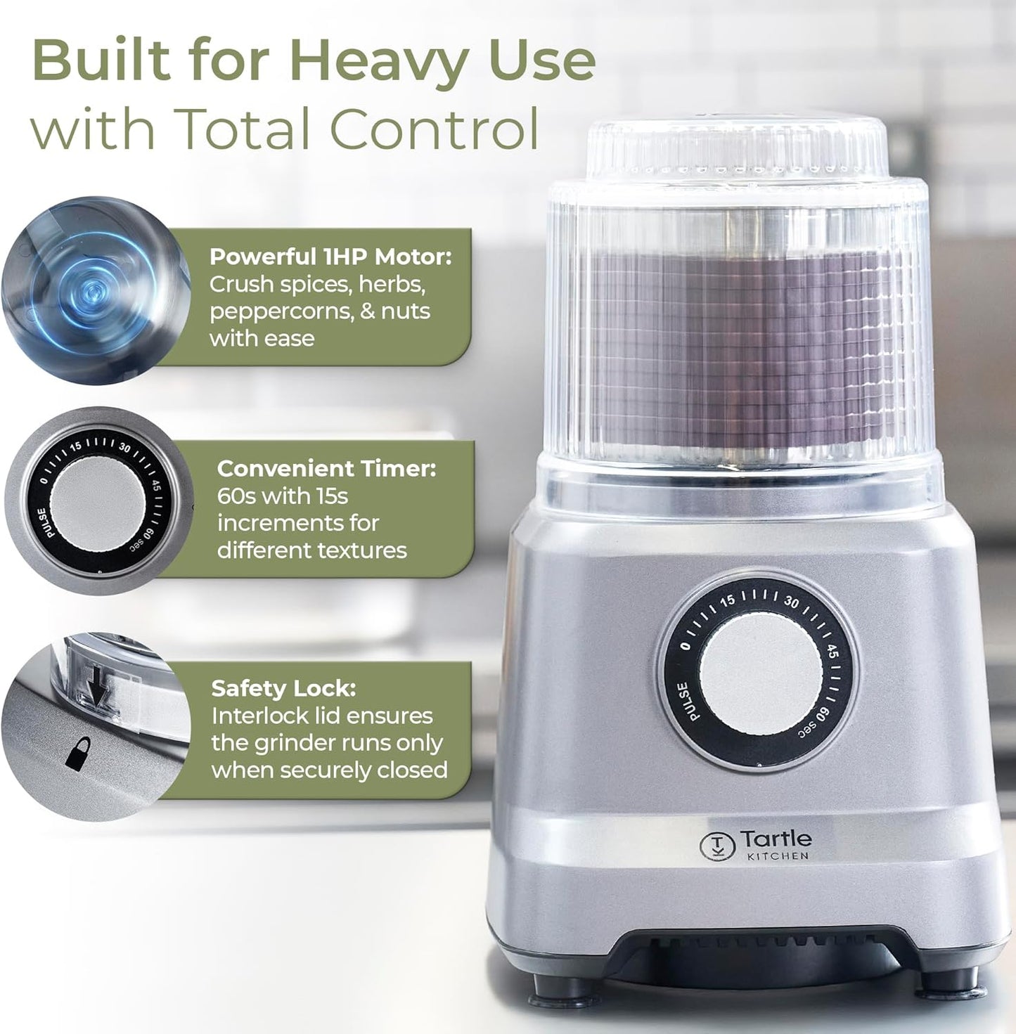 Commercial Electric Spice Grinder – 750W