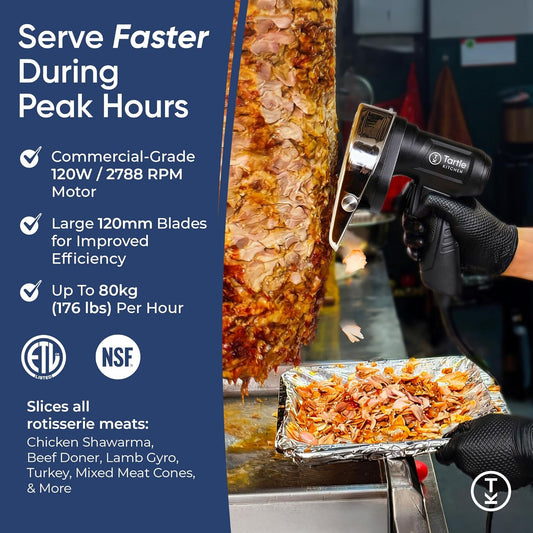 Commercial Grade Electric Kebab Gyro Slicer