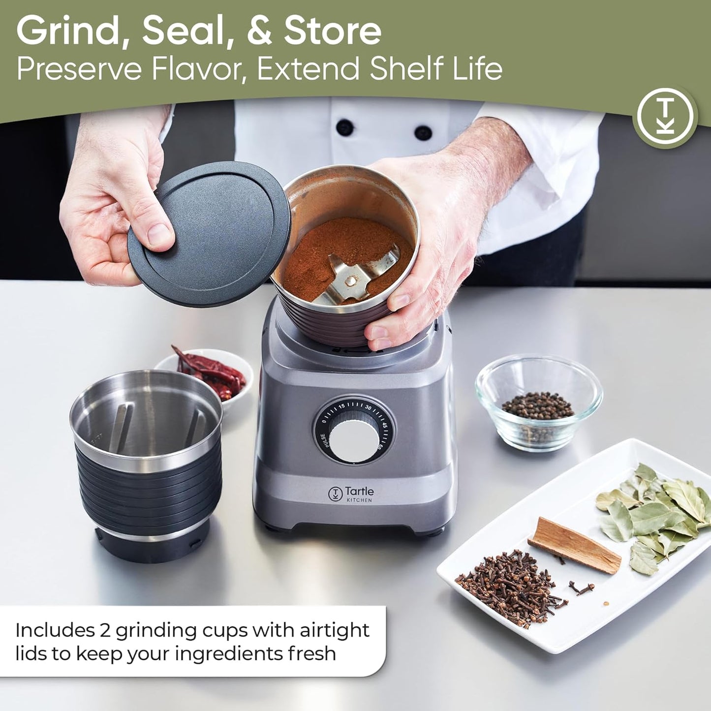 Commercial Electric Spice Grinder – 750W