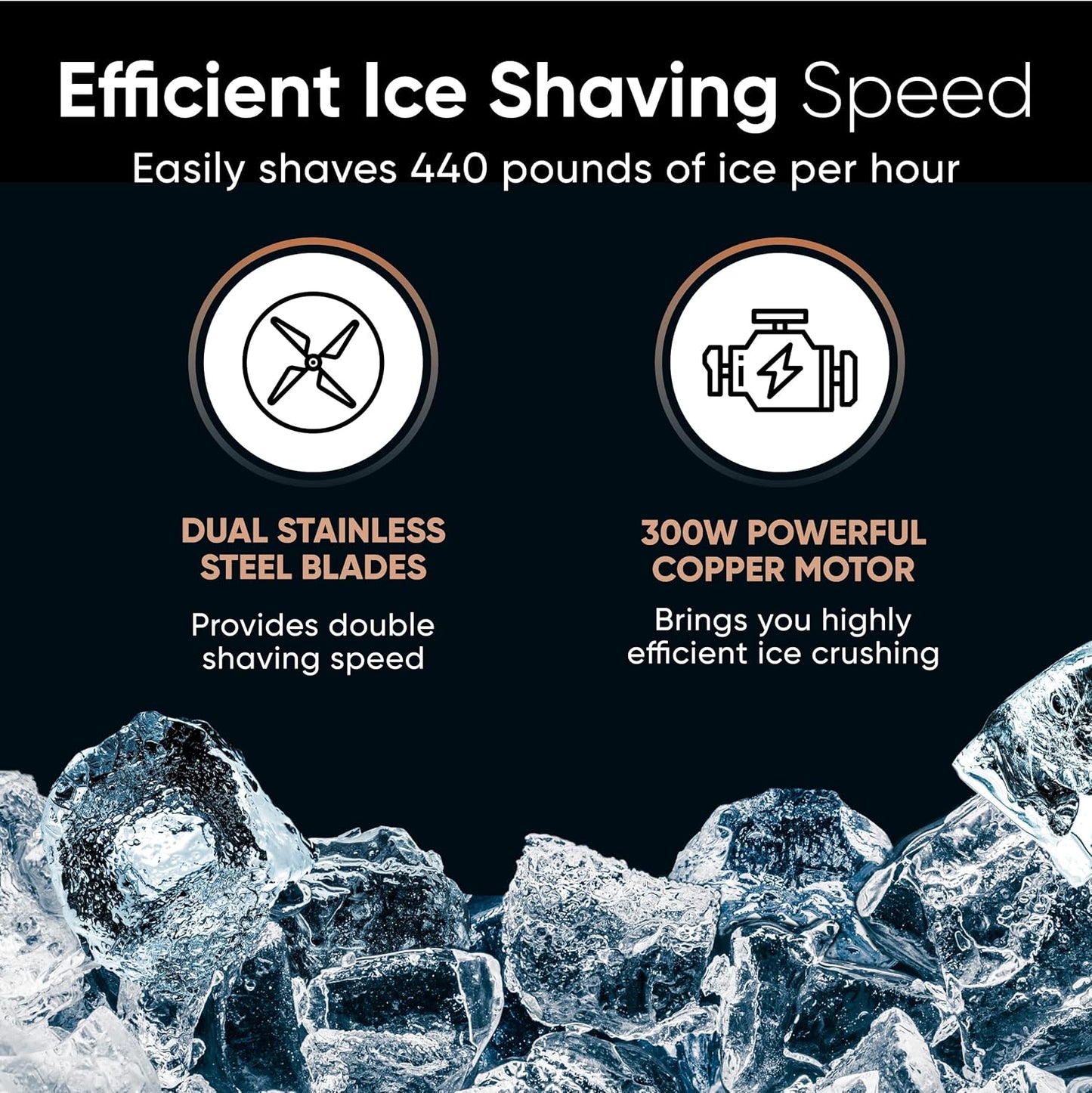 Commercial Grade 300W Ice Shaver